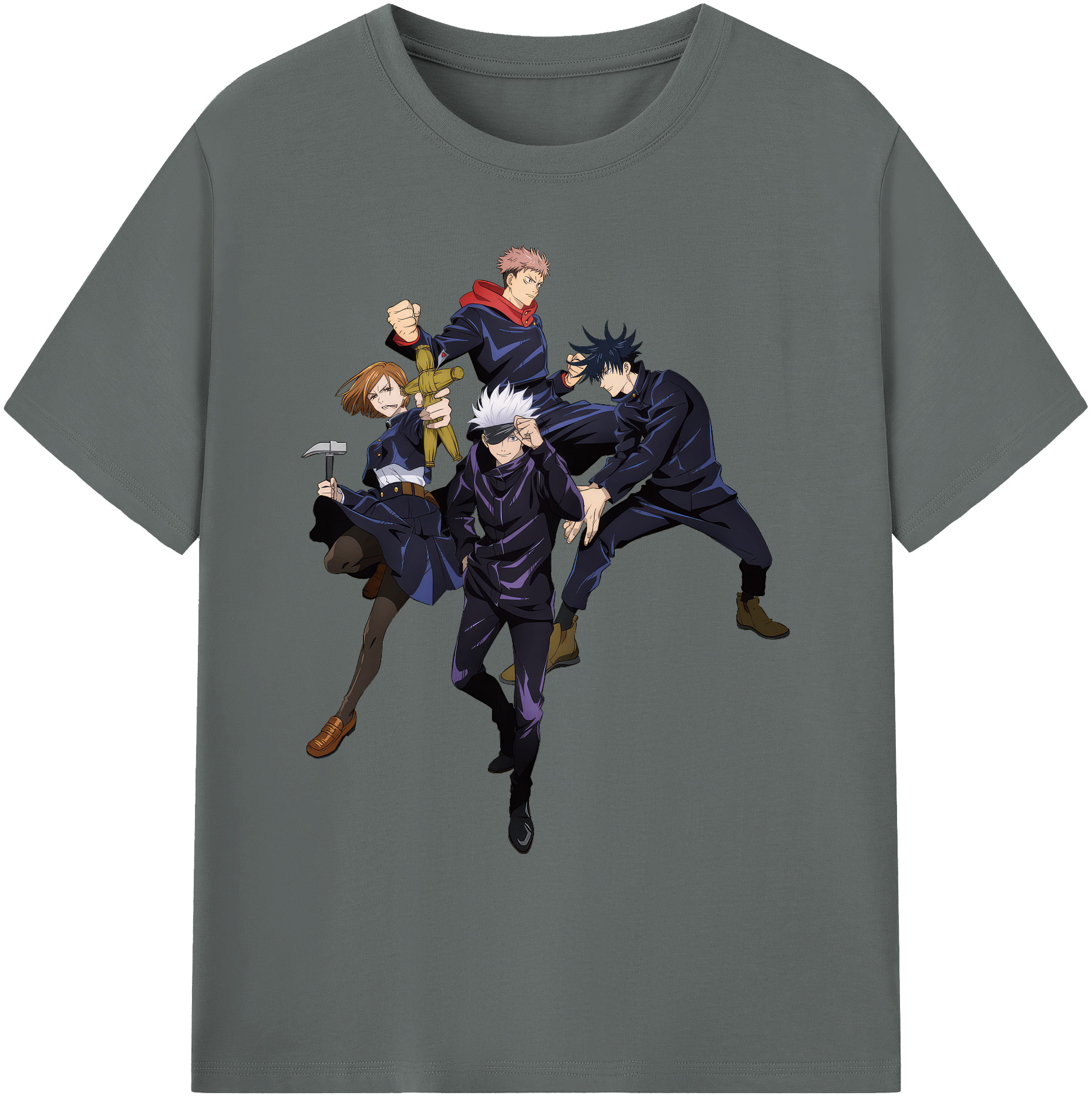 （画像用） 呪術廻戦 Jujutsu Kaisen 綿100％ メンズ半袖Tシャツ｜肌触りやわらか＆通気性
